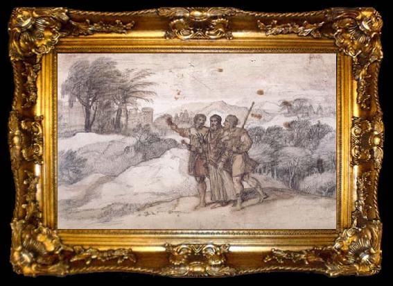 framed  Claude Lorrain The Journey to Emmaus (mk17), ta009-2